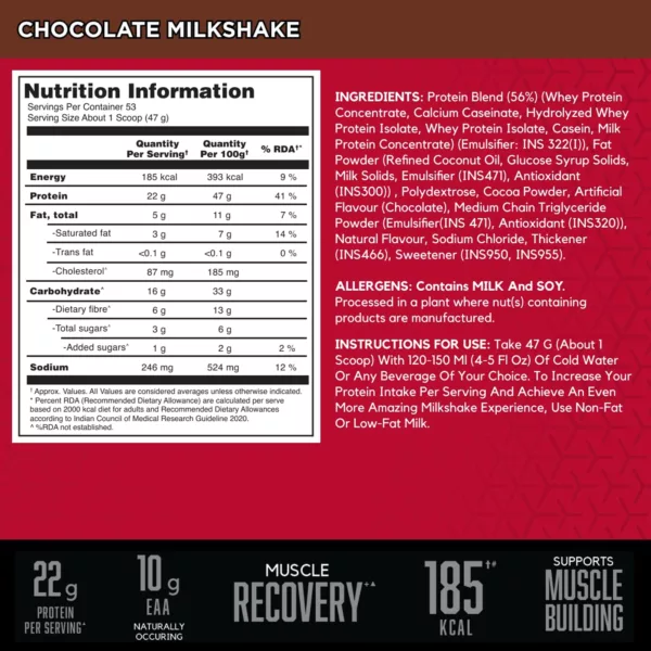 BSN Syntha 6 Protein Nutrition Facts