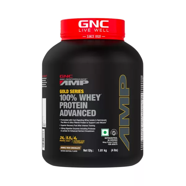 GNC AMP Gold Series 100% Whey Protein Advanced