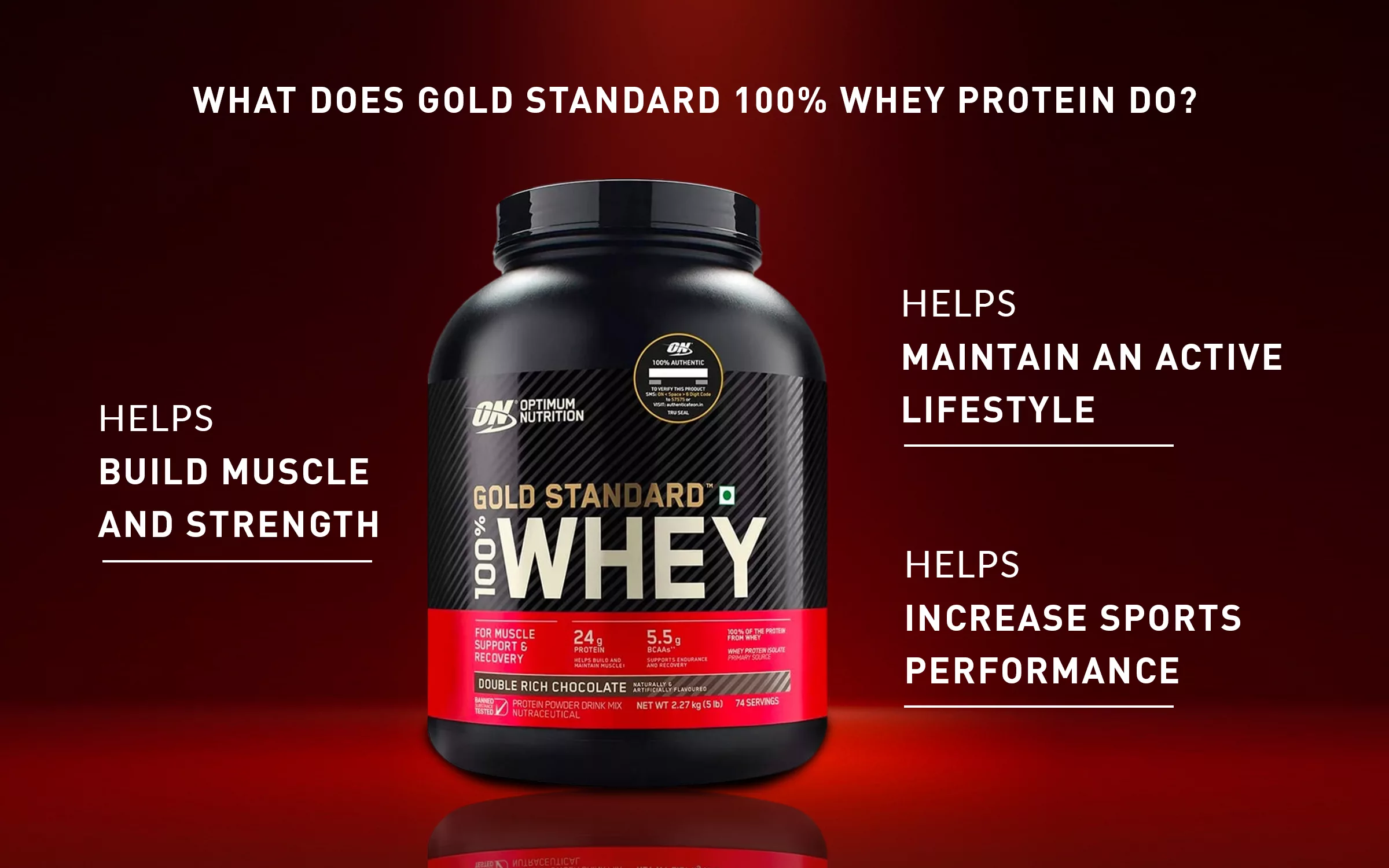 What Does Optimum Nutrition Gold Standard 100% Whey Protein Do?