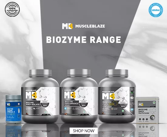 Muscleblaze Biozyme Banner