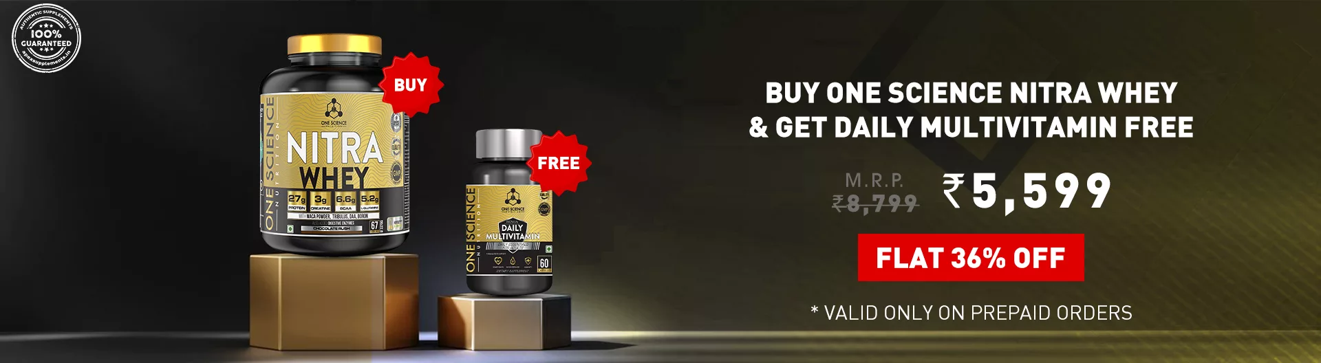 One Science Nitra Whey Combo Offer