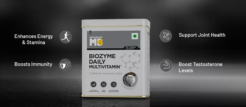 Benefits of MuscleBlaze Biozyme Daily Multivitamin